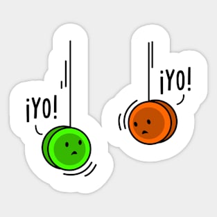 Yo Yo Spanish Pun Sticker